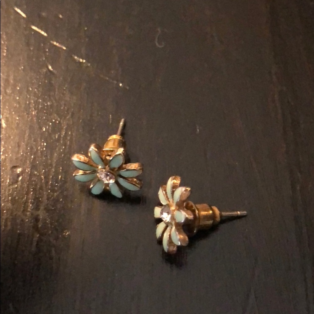 Pistachio green earrings